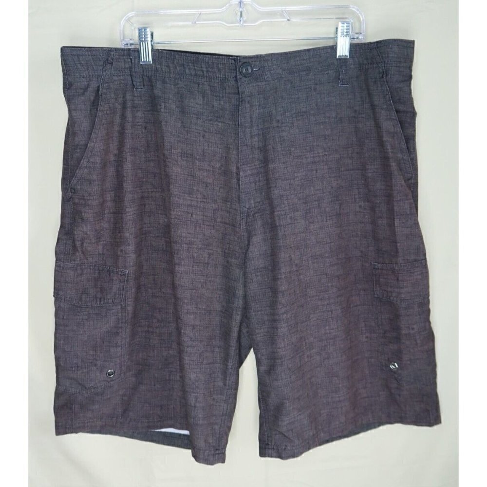 No Fear Shorts Performance Wear Black Hybrid Surf Beach Cargo Utility Men's 40